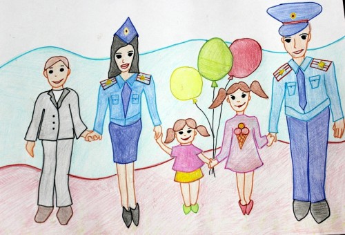 Конкурс детского рисунка «Мои родители работают в полиции!»