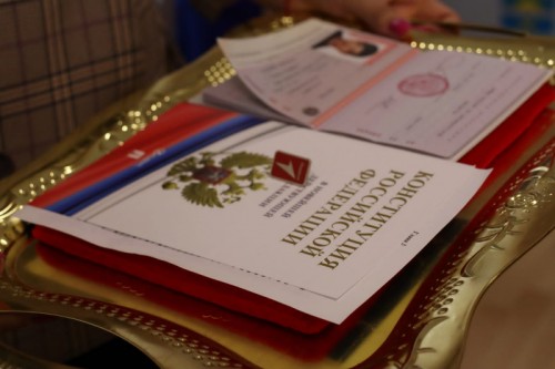 В Оренбургском районе состоялось торжественное вручение паспортов граждан Российской Федерации