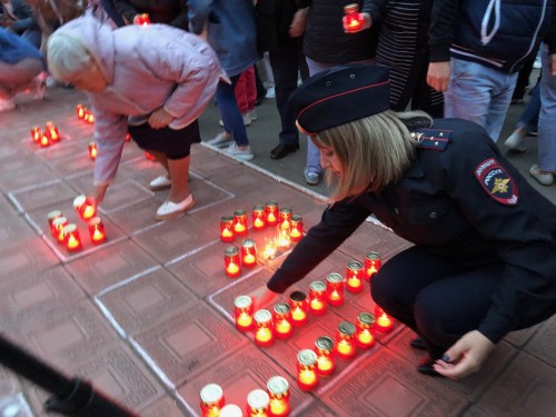 Сотрудники ОМВД России по Саракташскому району приняли участие в патриотической акции «Свеча памяти»