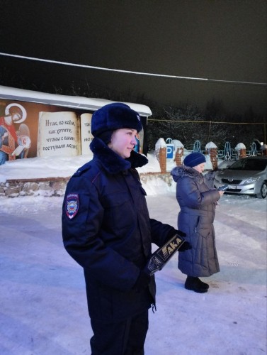 Во время празднования Рождества Христова полицейские обеспечили общественный порядок