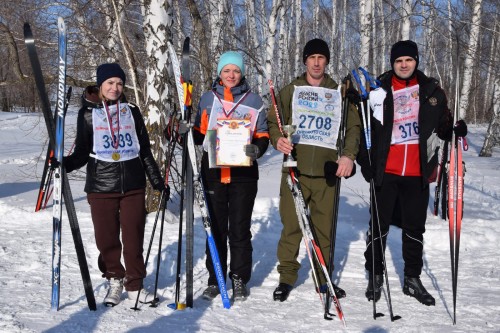Во Всероссийской массовой лыжной гонке «Лыжня России 2024» полицейские Шарлыка заняли 1 место.
