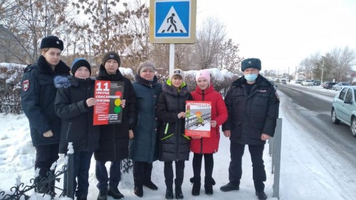 В Ташле сотрудники полиции напомнили учащимся правила дорожного движения