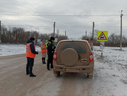 В Бугуруслане сотрудники ГИБДД и ОАО «РЖД» провели профилактическое мероприятие «Внимание, переезд!»