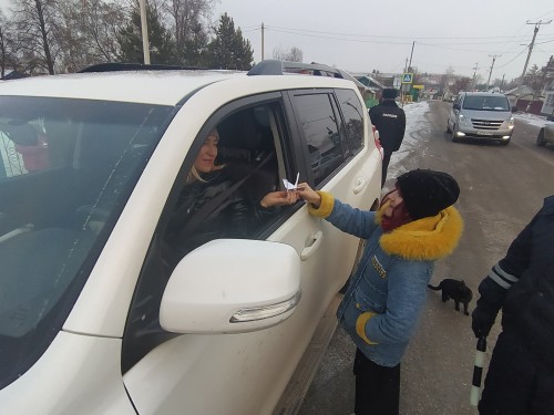 Школьники Бугуруслана раздали водителям бумажных журавлей в День памяти жертв ДТП