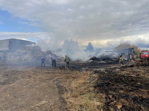 Детская шалость стала причиной пожара в селе Шарлык