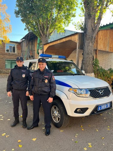 В Оренбурге полицейские ППС оперативно задержали грабителя