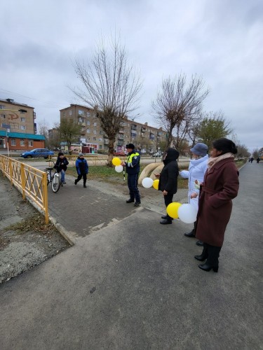 В честь празднования Дня рождения пешеходного перехода сотрудники администрации муниципального образования Светлинский поссовет Светлинского района Оренбургской области совместно с сотрудниками Отдела ГИБДД (п.Светлый) МО МВД России «Ясненский» провели акцию «Переходи дорогу правильно».