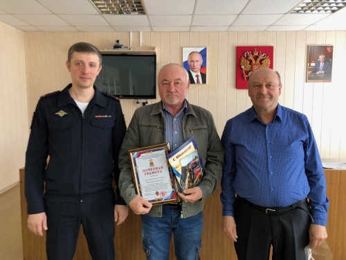 В ОМВД России по Саракташскому району поздравили ветерана